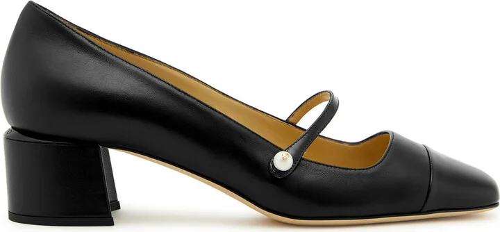 Jimmy Choo Elisa 45 Leather Pumps