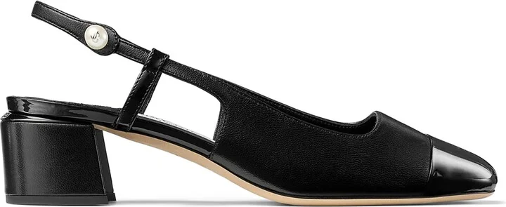 Jimmy Choo Elisa 45 Leather Slingback Pumps
