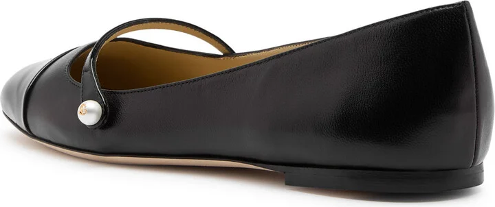 Jimmy Choo Elisa Leather Flats - Image 2