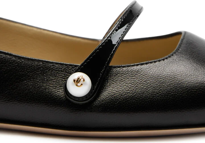 Jimmy Choo Elisa Leather Flats - Image 4