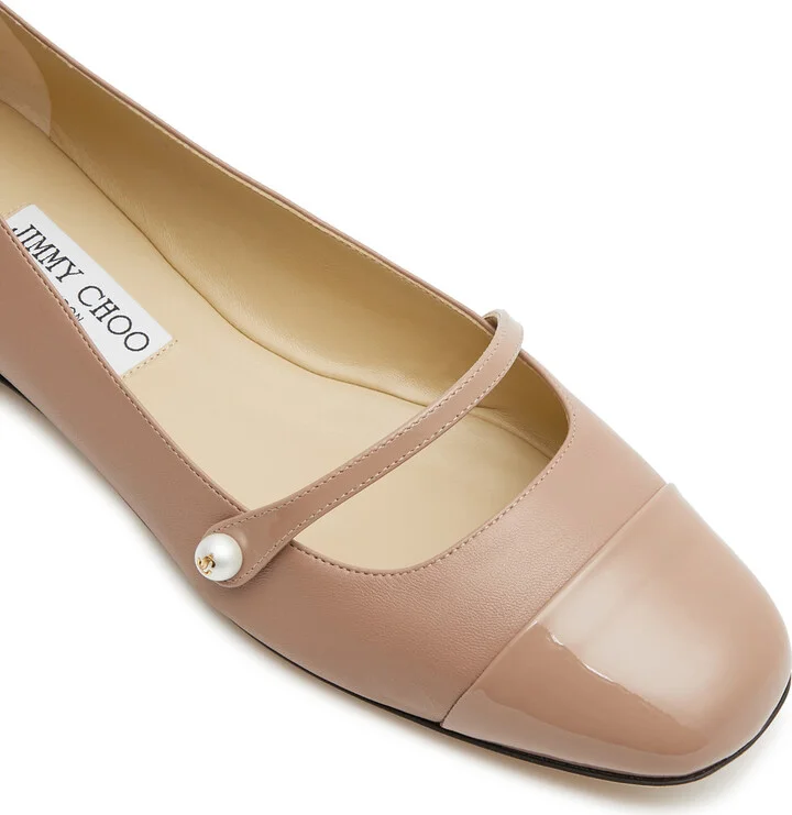 Jimmy Choo Elisa Leather Flats - Image 9