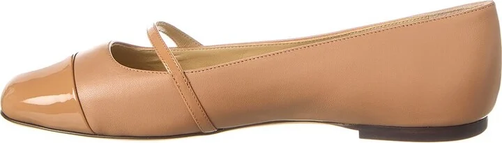 Jimmy Choo Elisa Leather & Patent Flat - Image 2