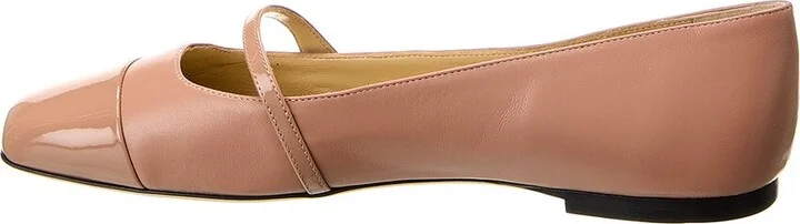 Jimmy Choo Elisa Leather & Patent Flat - Image 2