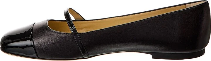 Jimmy Choo Elisa Leather & Patent Flat - Image 2