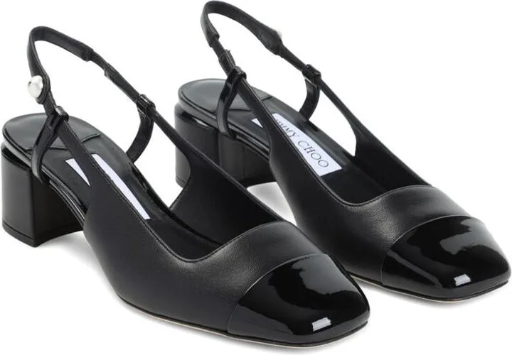 Jimmy Choo Elisa Patent Leather Slingback Pumps - Image 3