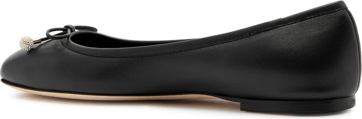 Jimmy Choo Elme Embellished Leather Ballet Flats - Image 2