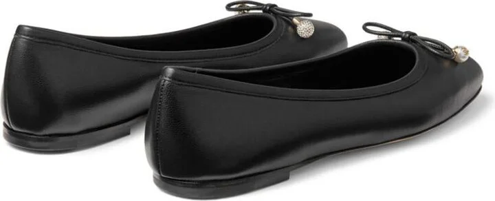Jimmy Choo Elme Flat Leather Ballet Flats - Image 5