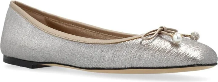 Jimmy Choo Elme Flat Leather Ballet Flats - Image 5