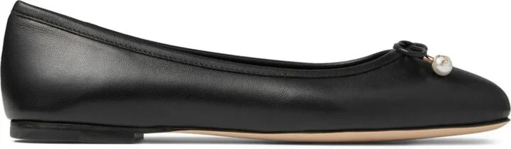 Jimmy Choo Elme Flat Leather Ballet Flats