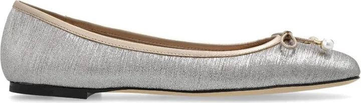 Jimmy Choo Elme Flat Leather Ballet Flats