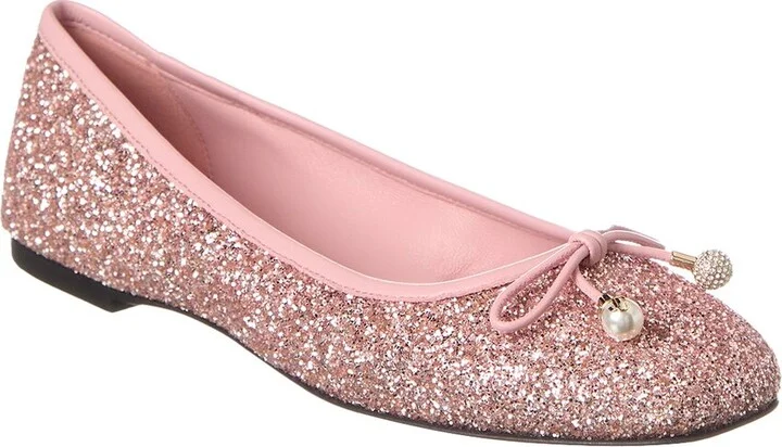 Jimmy Choo Elme Glitter Flat