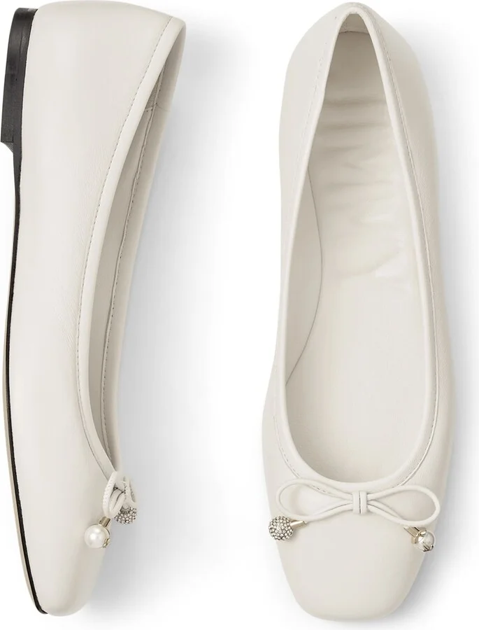 Jimmy Choo Elme Lambskin Ballet Flats - Image 3