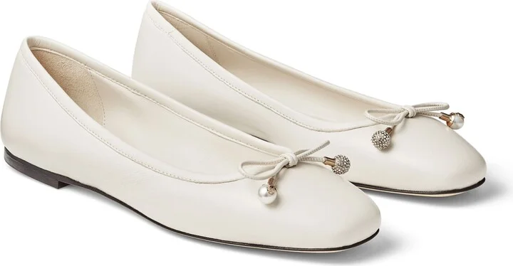 Jimmy Choo Elme Lambskin Ballet Flats - Image 4