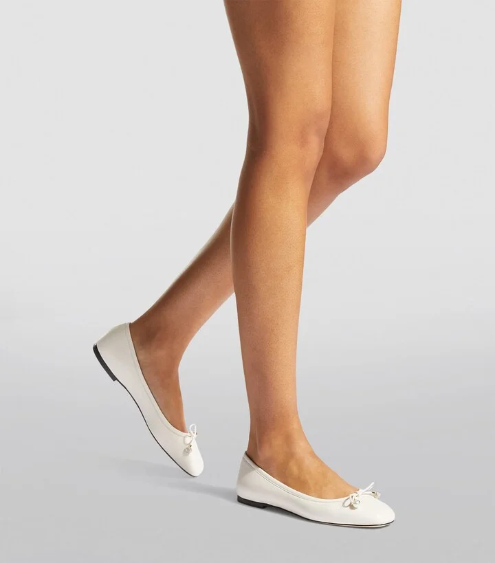 Jimmy Choo Elme Lambskin Ballet Flats - Image 5