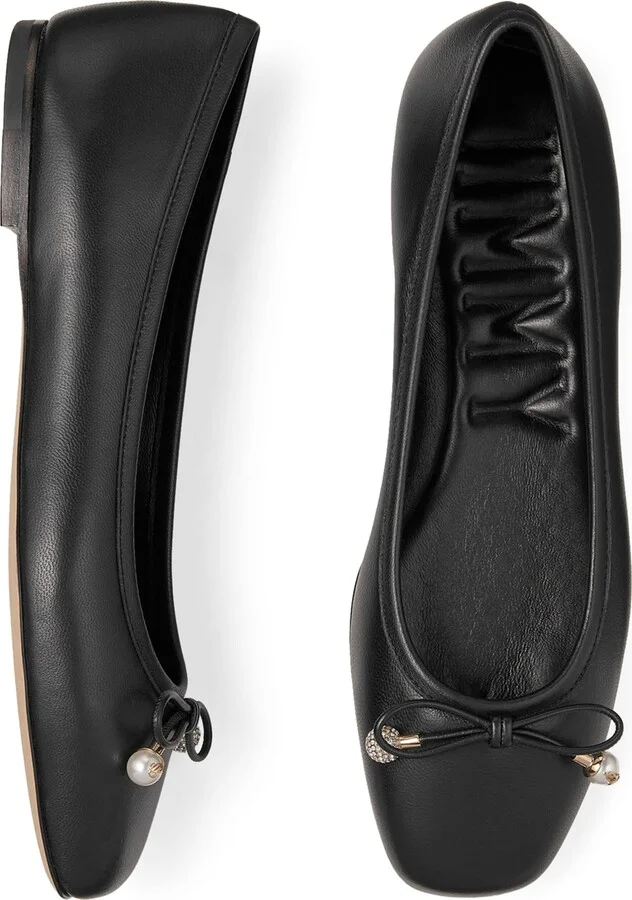 Jimmy Choo Elme Lambskin Ballet Flats - Image 4