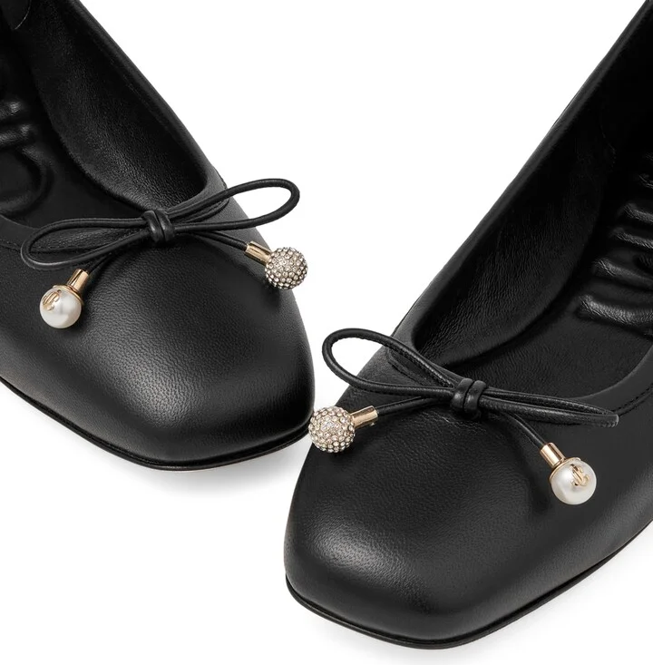 Jimmy Choo Elme Lambskin Ballet Flats - Image 6