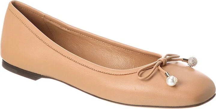 Jimmy Choo Elme Leather Flat
