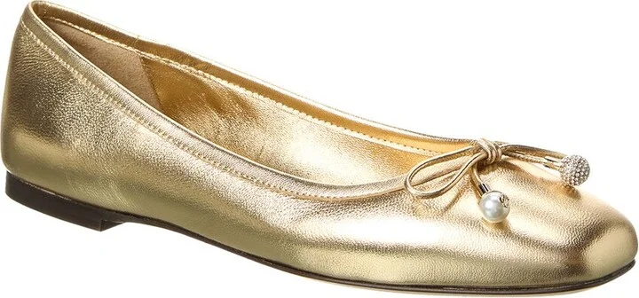 Jimmy Choo Elme Leather Flat