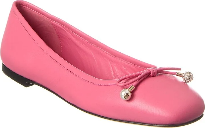 Jimmy Choo Elme Leather Flat