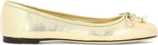 Jimmy Choo Elme Square Toe Ballerina Shoes