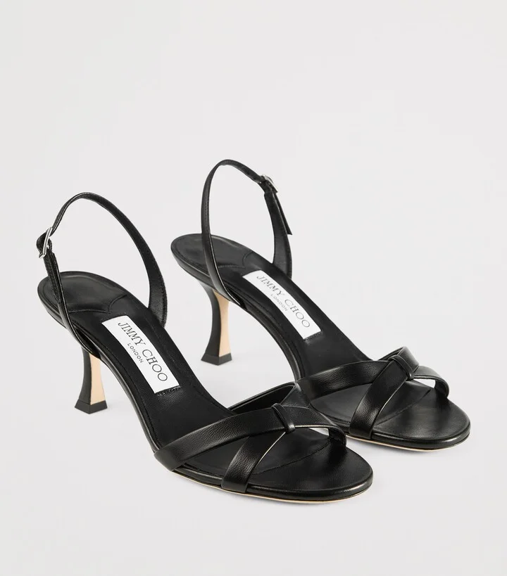 Jimmy Choo Elsy 70 Leather Heeled Sandals - Image 6