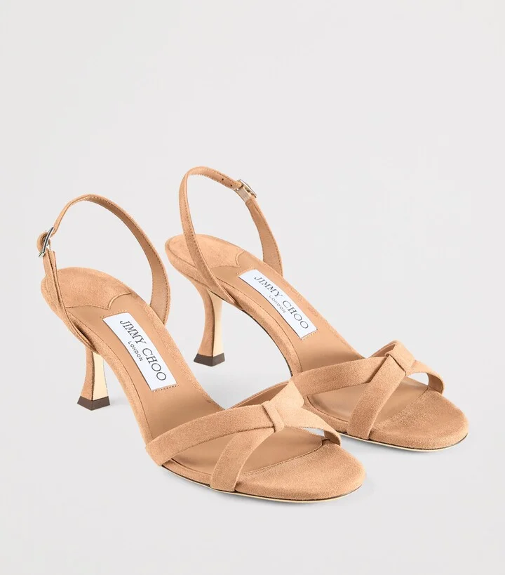 Jimmy Choo Elsy 70 Suede Heeled Sandals - Image 6