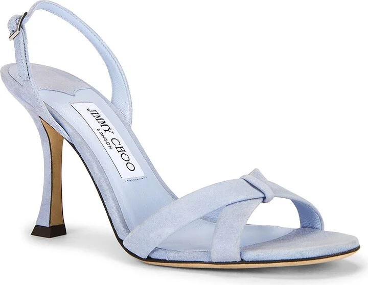 Jimmy Choo Elsy 90 Sandal in Baby Blue - Image 2