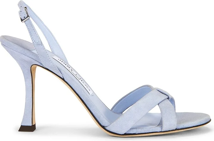 Jimmy Choo Elsy 90 Sandal in Baby Blue