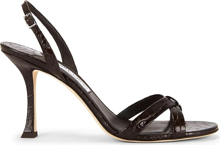 Jimmy Choo Elsy 90 Sandal in Chocolate
