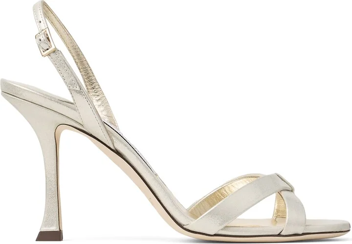 Jimmy Choo Elsy 90 Suede Heeled Sandals
