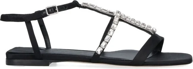Jimmy Choo Embellished Satin Sandals
