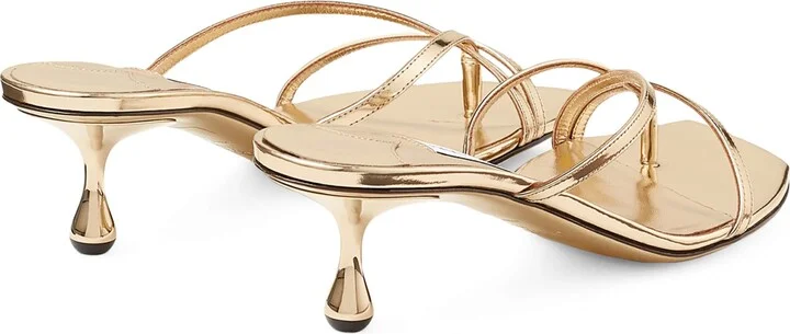 Jimmy Choo Etana 50 Leather Heeled Mules - Image 3
