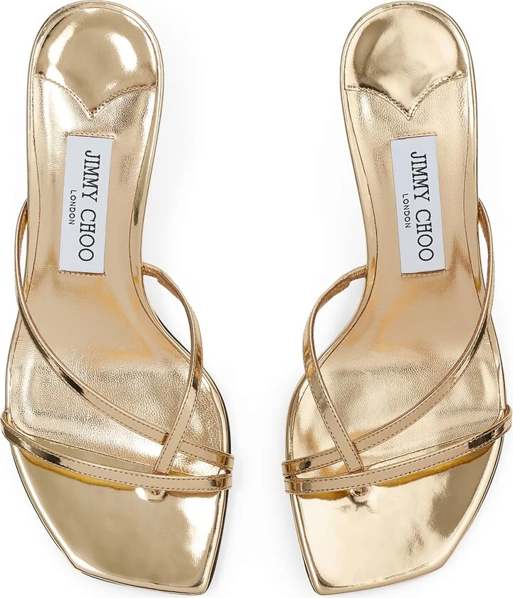 Jimmy Choo Etana 50 Leather Heeled Mules - Image 4