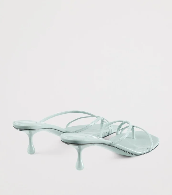 Jimmy Choo Etana 50 Leather Heeled Mules - Image 4