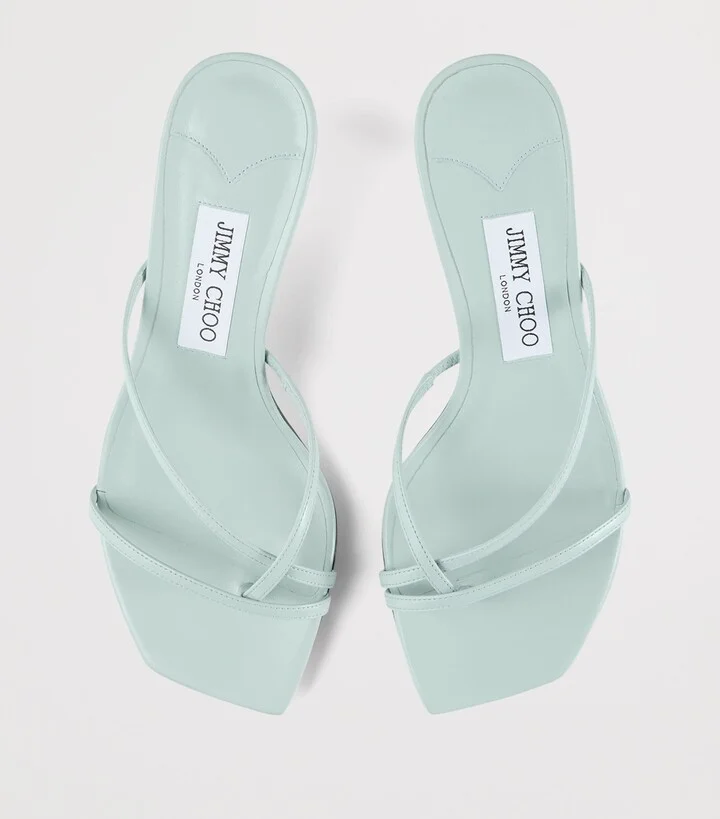 Jimmy Choo Etana 50 Leather Heeled Mules - Image 5
