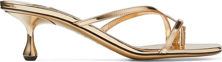 Jimmy Choo Etana 50 Leather Heeled Mules