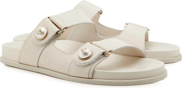Jimmy Choo Fayence Embellished Leather Sandals - Image 2
