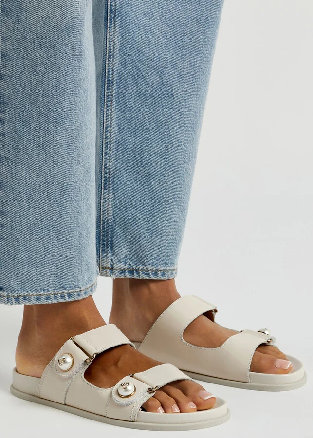 Jimmy Choo Fayence Embellished Leather Sandals - Image 5