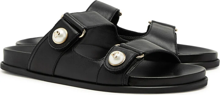 Jimmy Choo Fayence Embellished Leather Sandals - Image 7