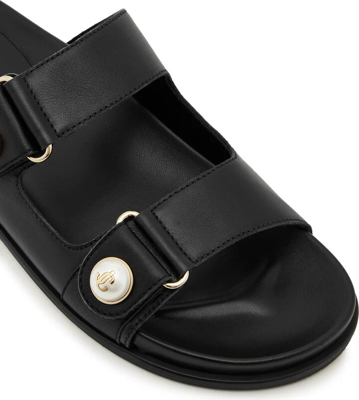 Jimmy Choo Fayence Embellished Leather Sandals - Image 9