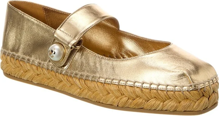 Jimmy Choo Fayence Leather Espadrille