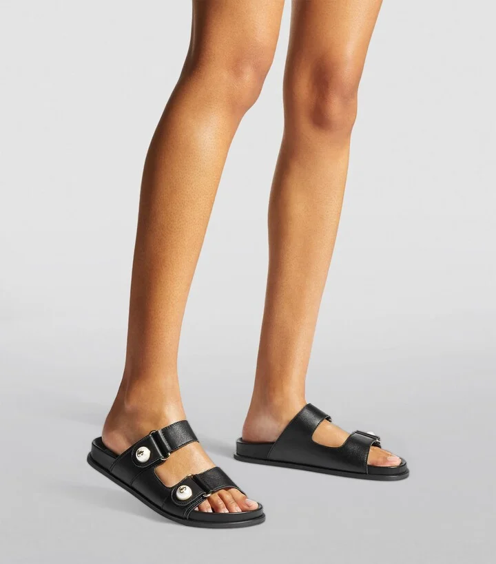 Jimmy Choo Fayence Leather Sandals - Image 6