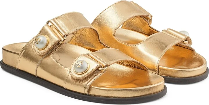 Jimmy Choo Fayence Leather Sandals - Image 4