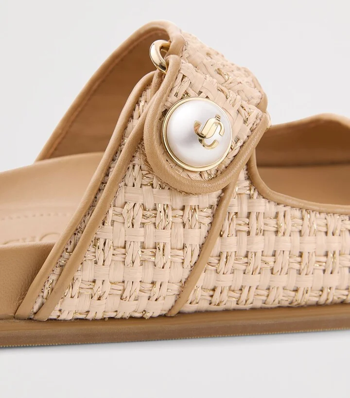 Jimmy Choo Fayence Raffia Sandals - Image 3