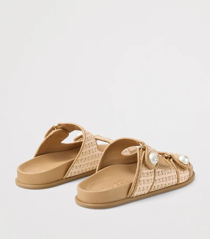 Jimmy Choo Fayence Raffia Sandals - Image 4