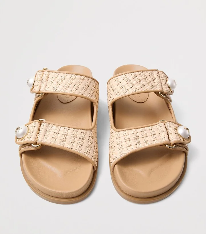 Jimmy Choo Fayence Raffia Sandals - Image 5