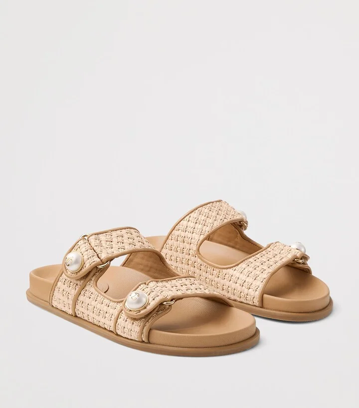 Jimmy Choo Fayence Raffia Sandals - Image 6