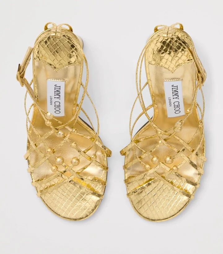 Jimmy Choo Felice 95 Leather Sandals - Image 2