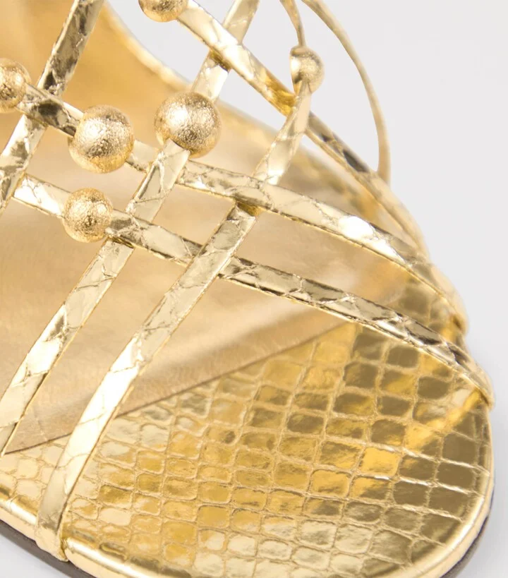 Jimmy Choo Felice 95 Leather Sandals - Image 3