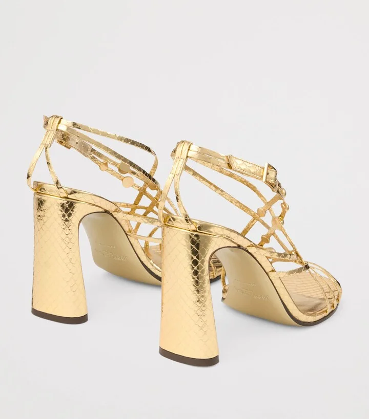 Jimmy Choo Felice 95 Leather Sandals - Image 4